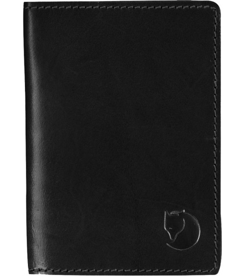 LEATHER PASSEPORT COVER  Black