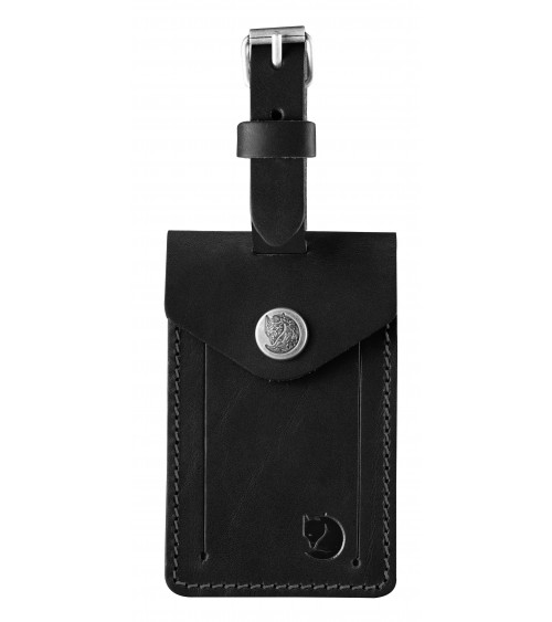 LEATHER LUGGAGE TAG  Black