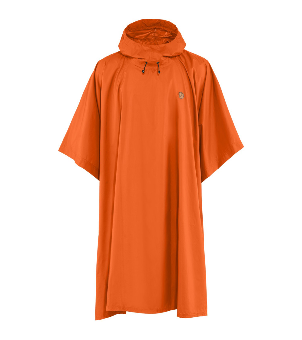 PONCHO  Graphite  Safety Orange