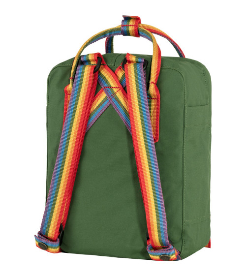 KANKEN RAINBOW MINI Spruce Green-Rainbow Pattern